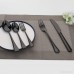 Black Silverware Set Flatware Tableware Cutlery 20 Piece Stainless Steel Mirror Finish Service for 4 Include Dinner Knife Fork Spoon Teaspoon Dishwasher Safe - B079CDSRQ1